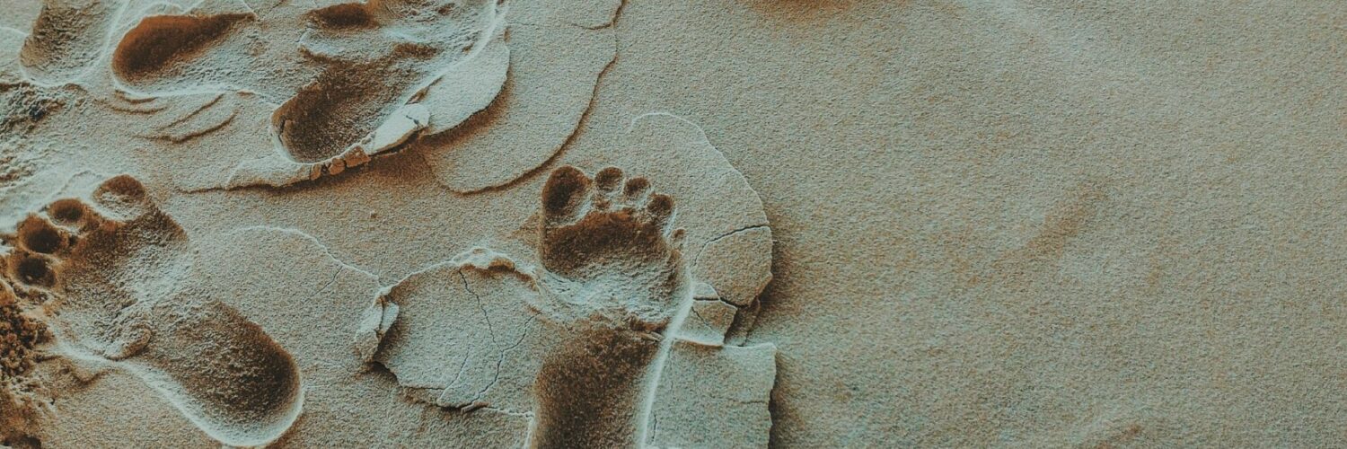 impronta sulla sabbia
